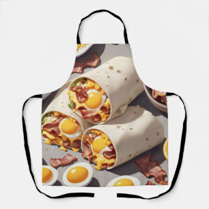 Tablier Petit déjeuner roulé au bacon, œuf et fromage