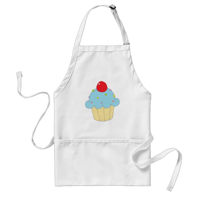 Tablier Petit gâteau bleu (Devant)