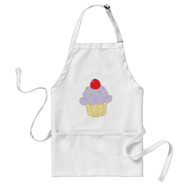 Tablier Petit gâteau pourpre (Devant)