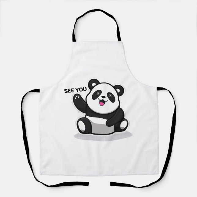 Tablier petit panda mignon (Recto)