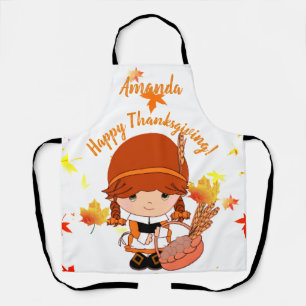 Tablier Petit pèlerin Thanksgiving sur mesure