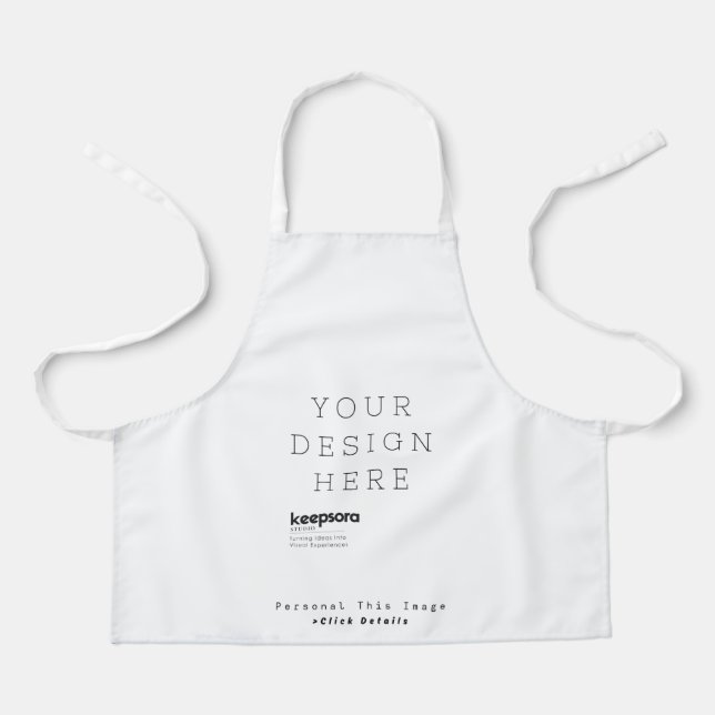 Tablier petit personnalisé avec impression intégra (Recto)