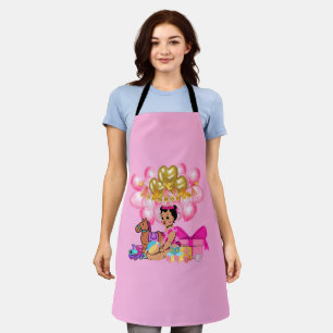 Tablier Petite fille en rose
