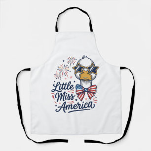 Tablier Petite Miss America Canard Patriote Vintage Chemis