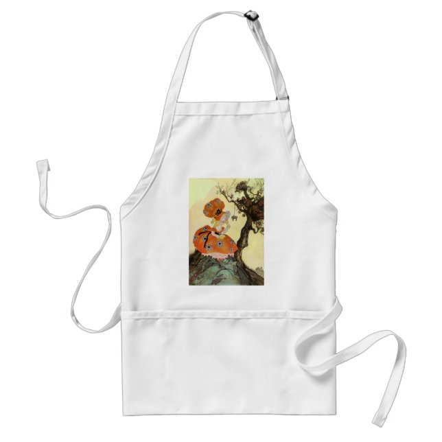 Tablier Petite Muffet & Araignée, Mère l'Oie Vintage (Devant)