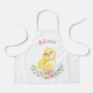 Tablier Petite poussette avec fleurs Enfants Personnalisés