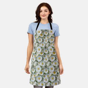 Tablier Petites marguerites blanches