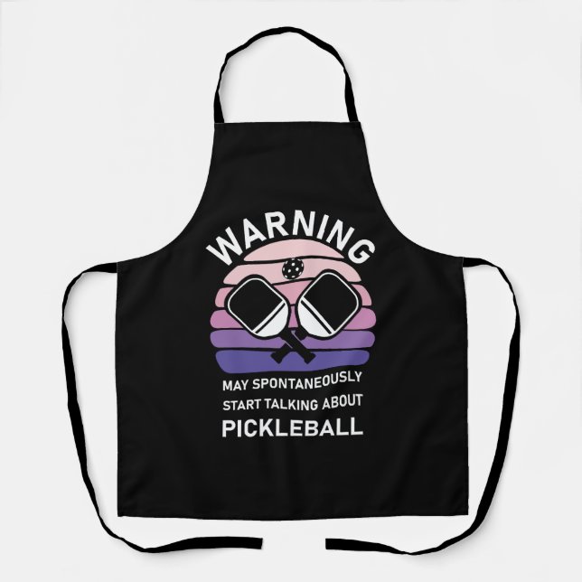 Tablier Peut Commencer À Parler De Pickleball (Recto)