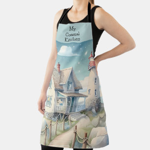 Tablier Phare Pastel de Rêve au Bord de la Mer