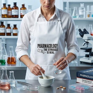 Tablier Pharmacologie Le Combat Est Réel Drôle Pharmacie