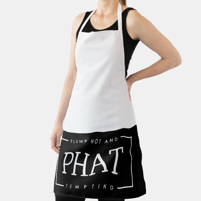 Tablier PHAT chaud et tentant noir et blanc (Insitu)