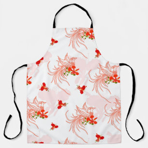 Tablier Phoenix Oiseau Et Phoenix Fleur Motif Sans Faille