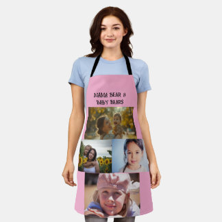 TABLIER PHOTO COLLAGE CUSTOM KITCHEN APRON FOR MOM
