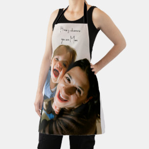 Tablier Photo d'amour personnalisé pour maman à la maison