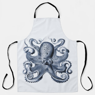 Tablier Photo de la marine Blue Octopus par Ernst Haeckel