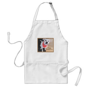 Tablier Photo de mignon chien chiot Thanksgiving