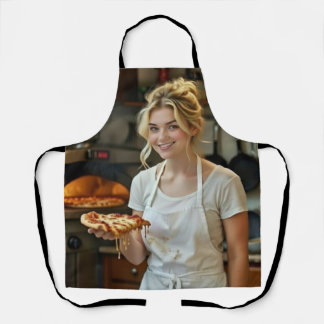 Tablier Photo de pizza à manger Personnaliser