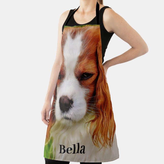 Tablier Photo et nom personnalisé de l'Amoureux des chiens (Insitu)
