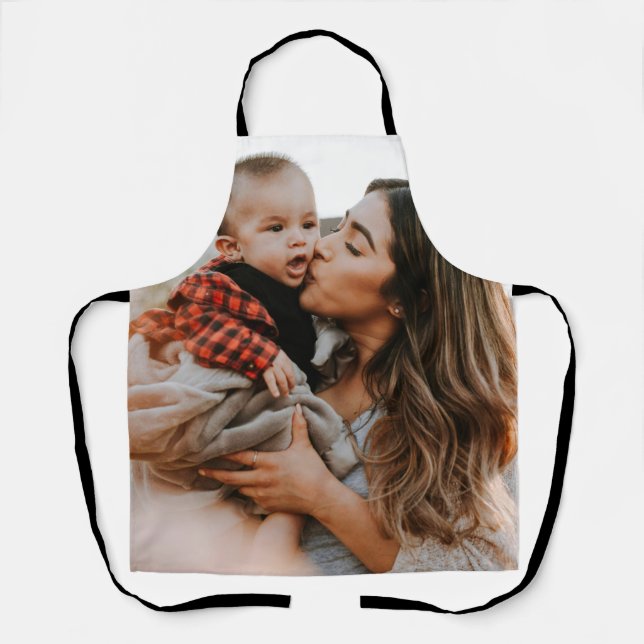 Tablier Photo moderne personnalisée simple (Recto)