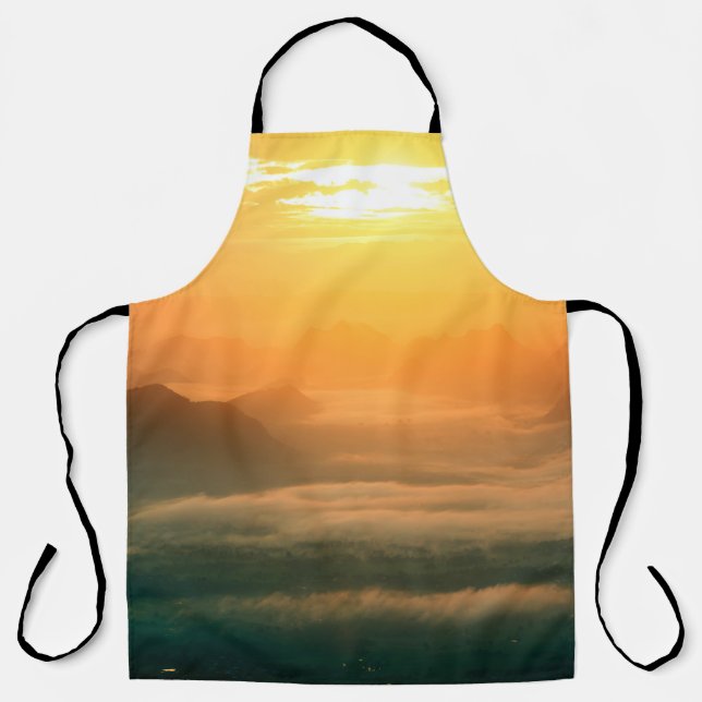 Tablier Photo paysage, beau brouillard de mer le matin (Recto)
