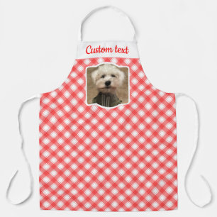 Tablier Photo personnalisée Rouge et blanc Pays Agritouris