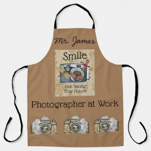 Tablier Photographe au bureau des caméras Vintages