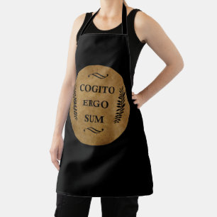 Tablier Phrase latine - Cogito ergo sum