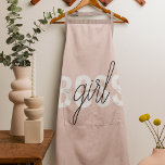 Tablier Phrase moderne Pastel Rose fille Boss Phrase<br><div class="desc">Phrase moderne Pastel Rose fille Boss Phrase</div>