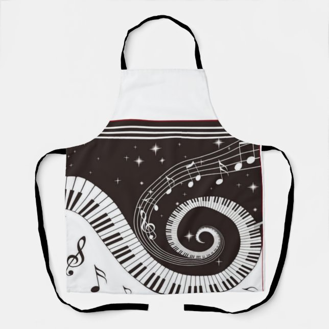 Tablier Piano keys decoration  (Recto)