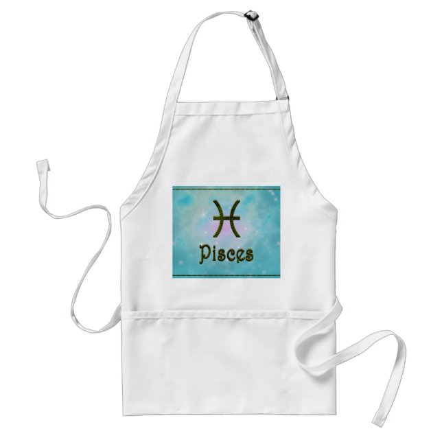 Tablier Pick Color Pisces Zodiac astrologique (Devant)