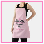 Tablier Pickleball Gal Paddles Nom personnalisé Monogramme<br><div class="desc">Pickleball Gal mérite certainement un tablier qui raconte l'histoire — elle adore jouer et "la bonne vie" fait cette déclaration pour elle. Ses initiales / monogramme sur les pagaies et son nom sur le fond. Amusant et unique. Pour vous-même ou fait un merveilleux cadeau. Pour toute question de conception, envoyez...</div>