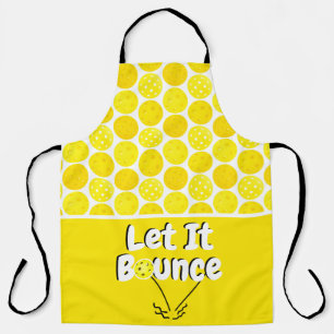 Tablier Pickleball Sert Laisser Bounce Jaune Personnalisé