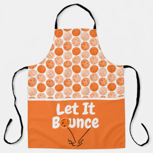 Tablier Pickleball Sert Laisser Bounce Orange Personnalisé