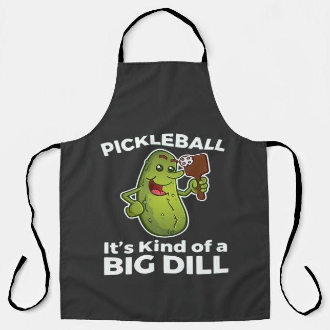 Tablier Pickleball un peu une grosse affaire (Recto)