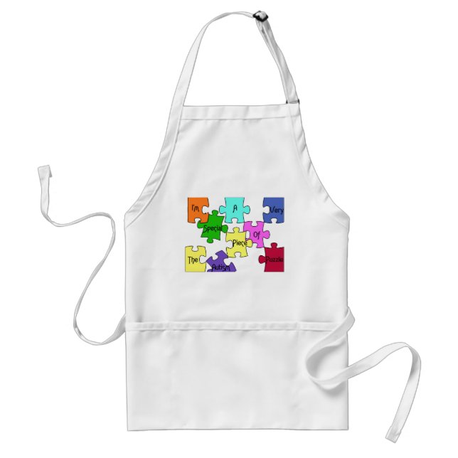 Tablier Pièce du puzzle de l'autisme (Devant)