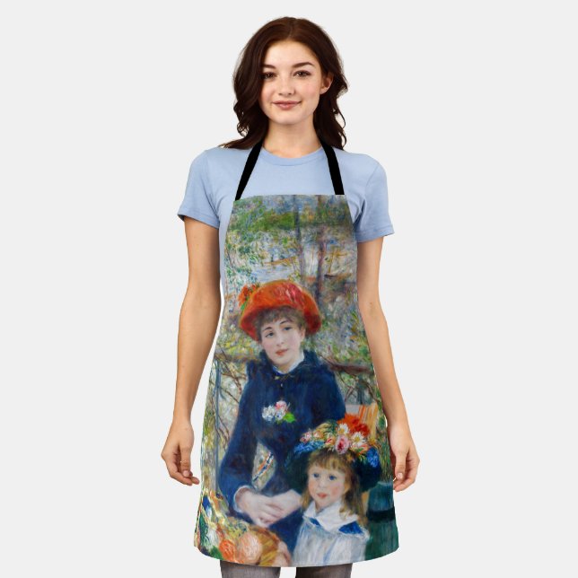 Tablier Pierre-Auguste Renoir - Deux soeurs sur la terrass (Porté)