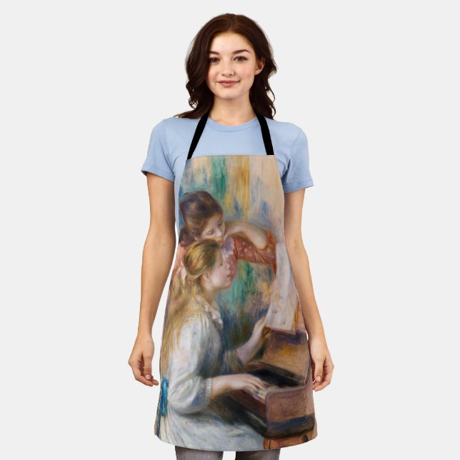 Tablier Pierre Auguste Renoir - Jeunes filles au piano (Porté)