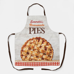 Tablier Pies faites maison Baker Nom Kitchen Apron