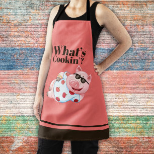Tablier Pig Apron Cool de What’s Cookin