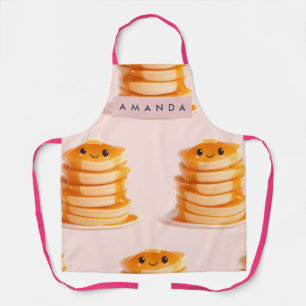 Tablier Pile de pancakes mignons et kawaii personnalisés a