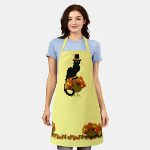 Tablier Pilgrim Le Conversation Noir Thanksgiving