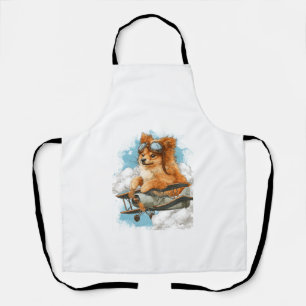 Tablier Pilote Pomeranian � Chien As Volant