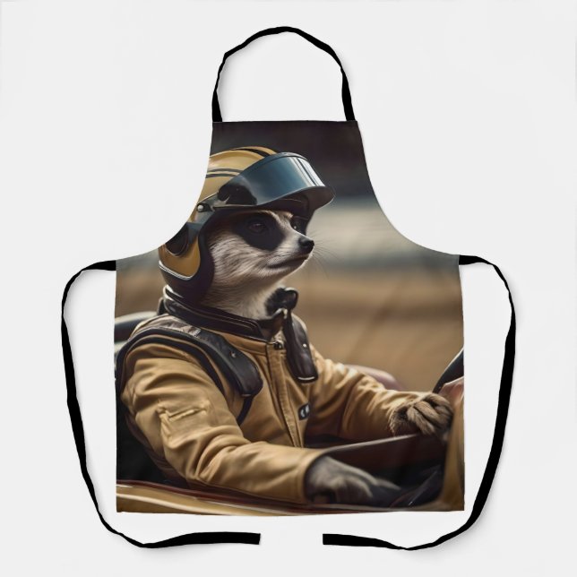 Tablier Pilote professionnel de course Meerkat, badge (Recto)