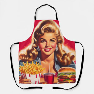 Tablier Pin-up de restauration rapide vintage