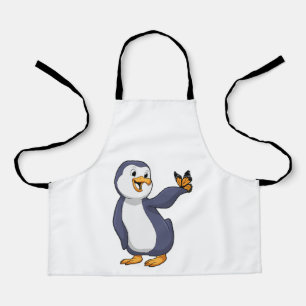 Tablier Pingouin avec papillon
