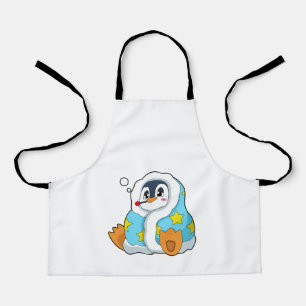 Tablier Pingouin avec thermomètre clinique