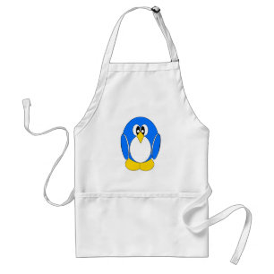 Tablier Pingouin bleu