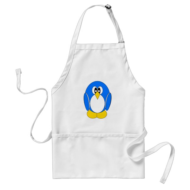 Tablier Pingouin bleu (Devant)
