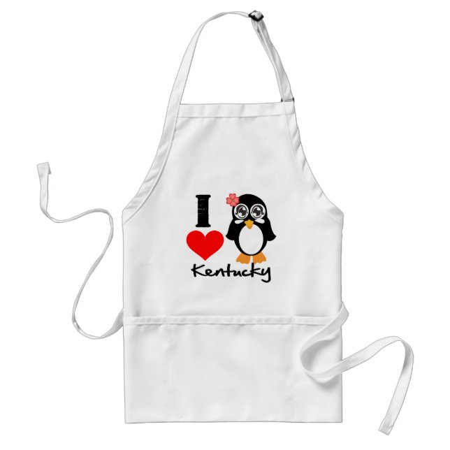 Tablier Pingouin du Kentucky - I Love Kentucky (Devant)
