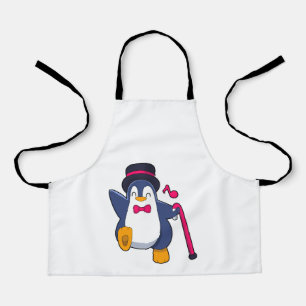 Tablier Pingouin en Groom avec Cravate